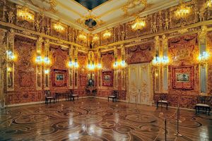 Amber Room, Grand Catherine Palace - Tsarskoye Selo, Russia