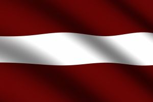 The national flag of Latvia