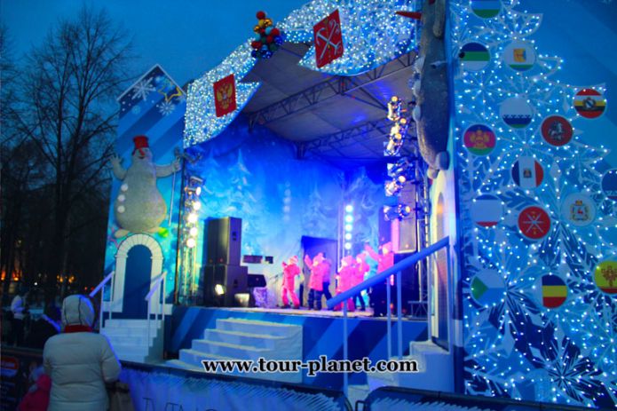 Christmas Fair in St. Petersburg, Russia