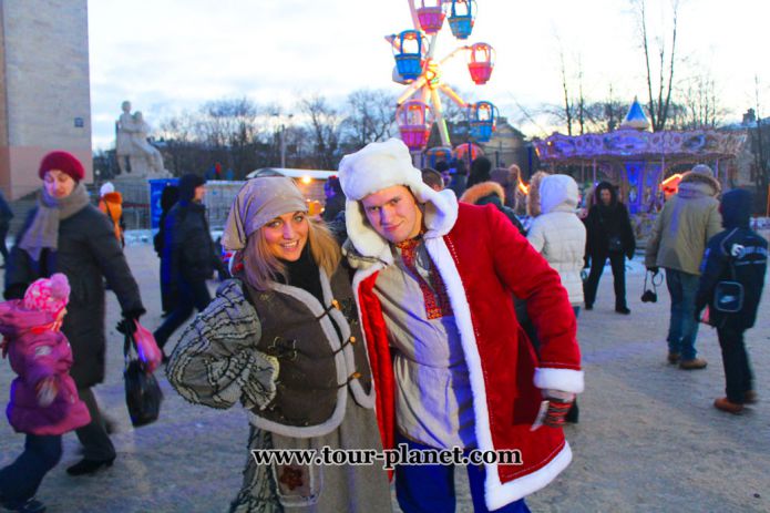 Christmas Fair in St. Petersburg, Russia