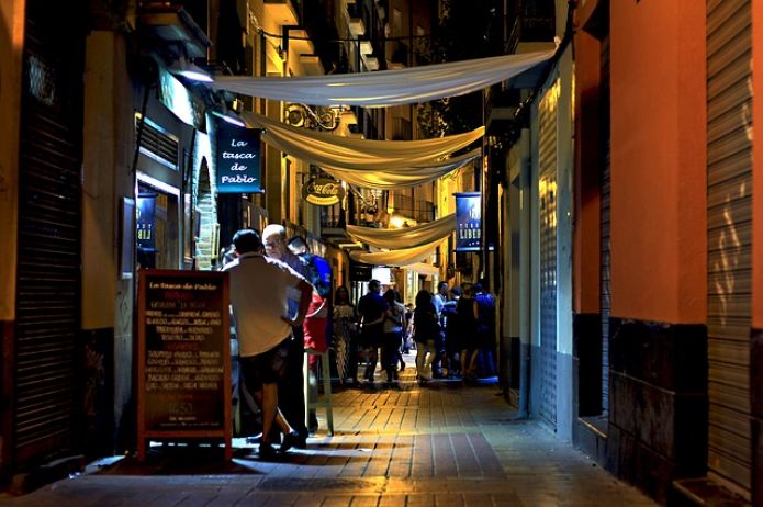 Spain, Zaragoza, night