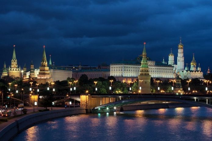 Moscow, view of the Kremlin, Moscow River