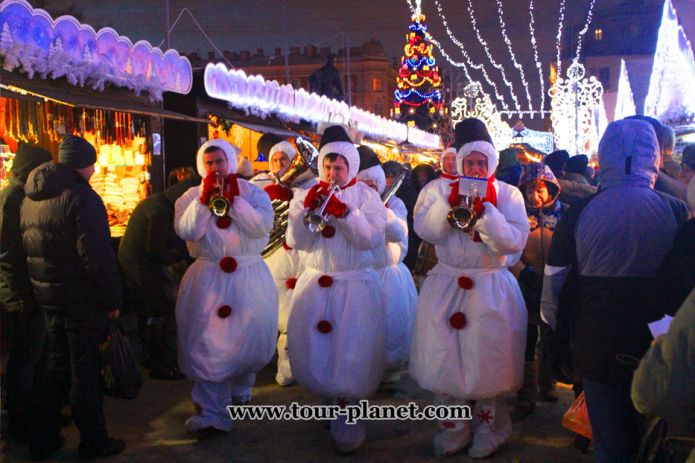 Christmas Fair in St. Petersburg, Russia